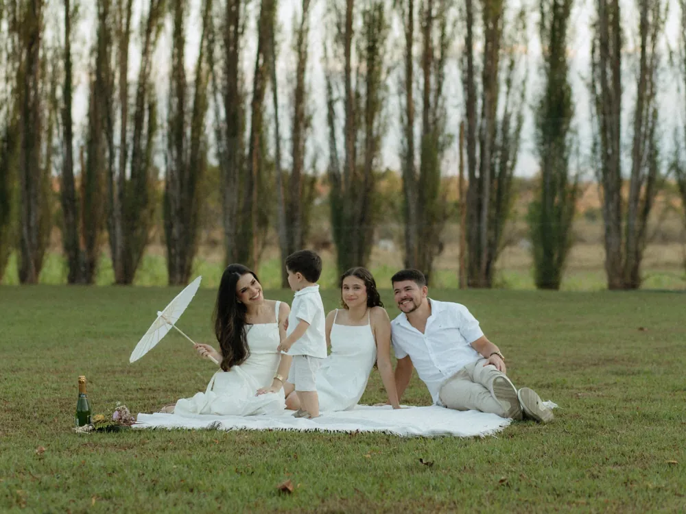 Amanda e Daniel em família